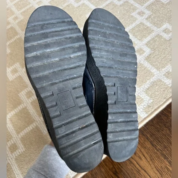 SOUL Naturalizer Navy Patent Platform Loafers Chunky Comfort Shoes 10W - Picture 11 of 17